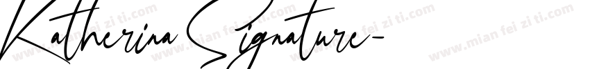 Katherina Signature字体转换